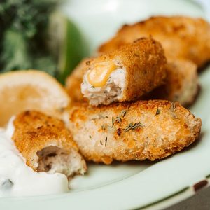 savoury salmon croquettes le bub